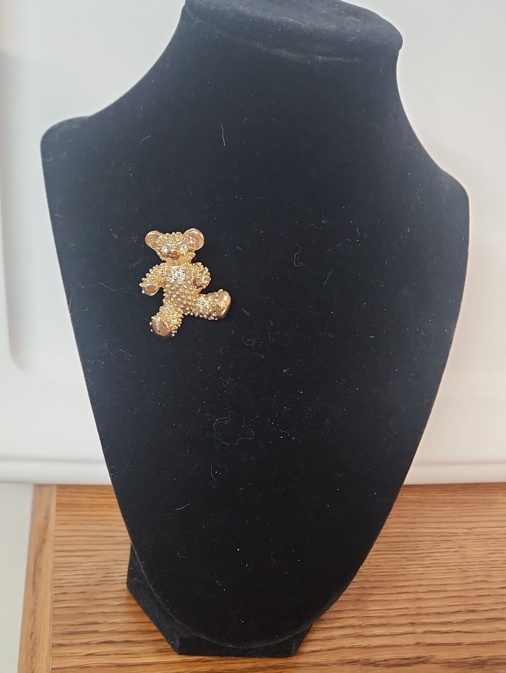 Gold Teddy Bear Brooch - Women's Jewelry